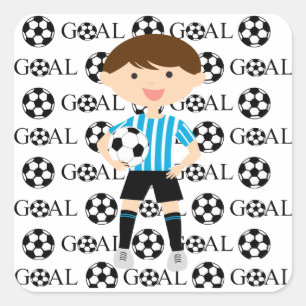 Soccer Boy Goal 1 Sticker