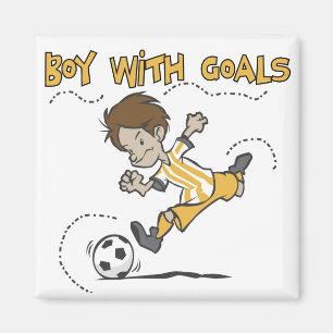 Soccer - Boy With Goals Tshirts and GIfts Magnet