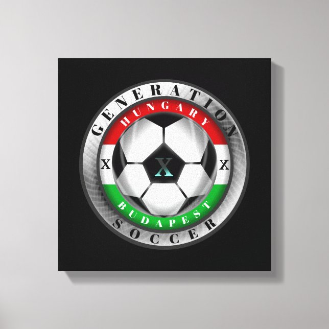 Soccer Budapest Hungary Generation X Canvas Print (Front)