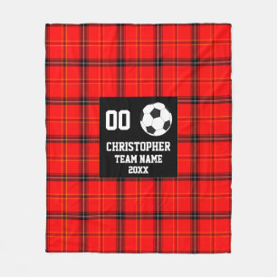 Soccer Buffalo Photo Collage Fleece Blanket