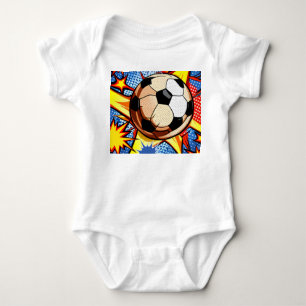 Soccer Burst Baby Bodysuit