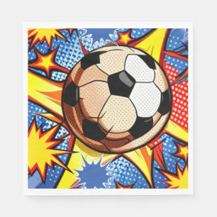 Soccer Burst Napkin