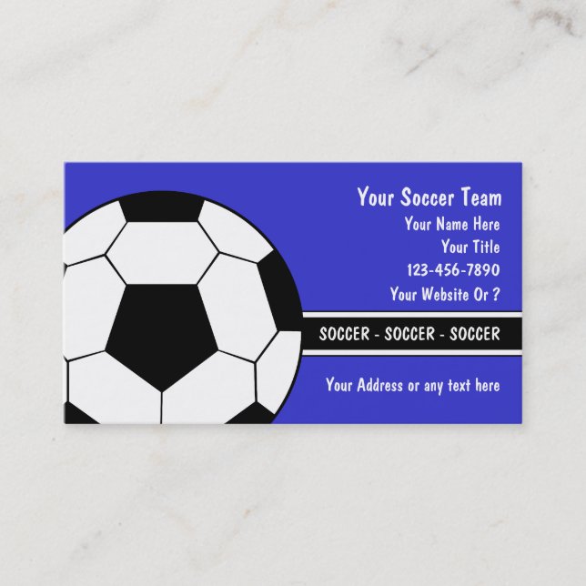 Soccer Business Cards (Front)