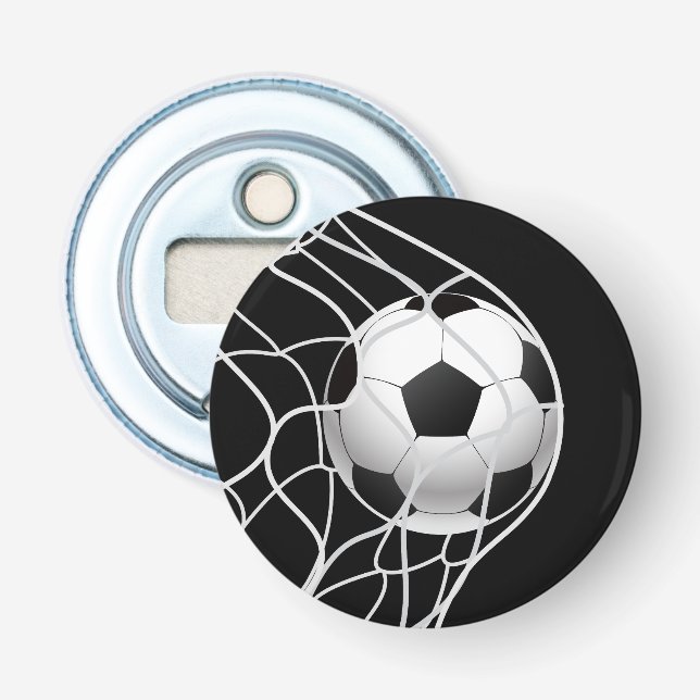 Soccer Button Bottle Opener (Front)