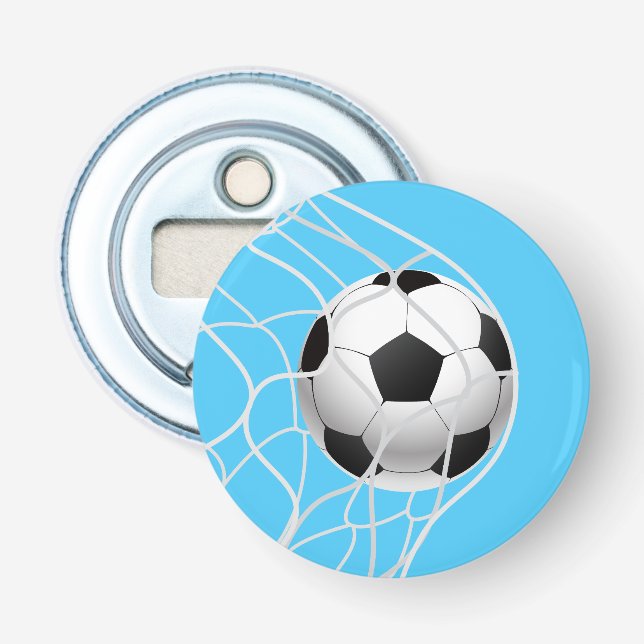 Soccer Button Bottle Opener (Front)