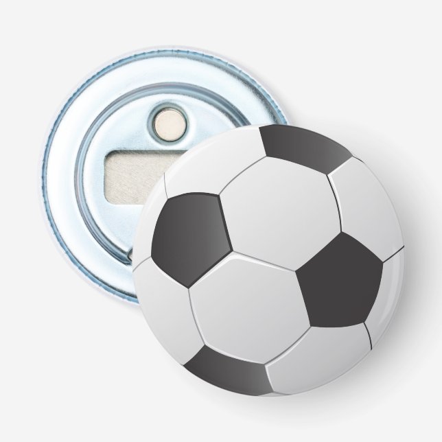 Soccer Button Bottle Opener (Front)