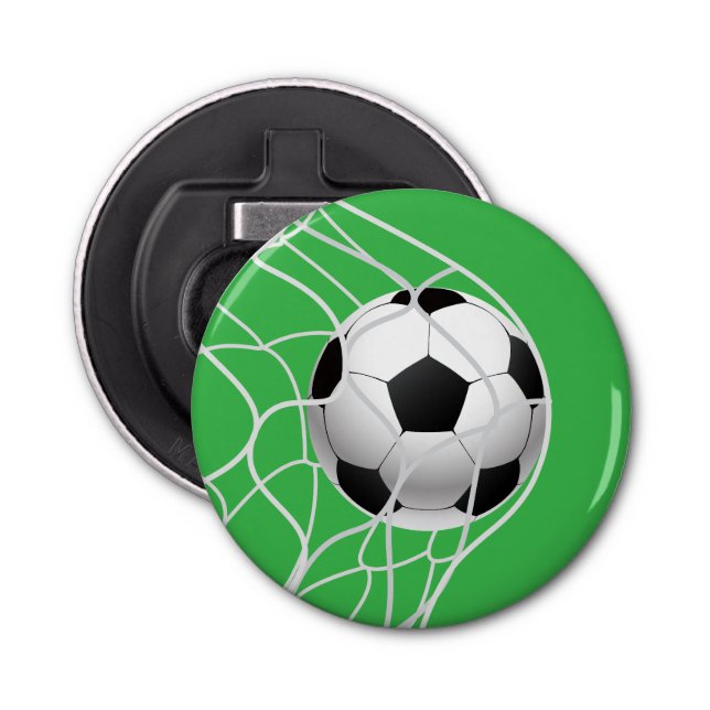 Soccer Button Bottle Opener (Front)