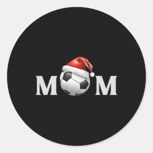 Soccer Byll Christmas Mum Fan Parent Coach Player  Classic Round Sticker