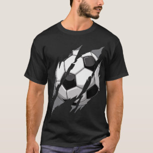 Soccer Byll Claw Mark Rip Scratches Cool Gameday T-Shirt