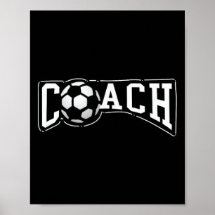 Soccer Byll Coach Gift - Sports Coaching Head Poster