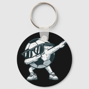 Soccer Byll Dab Cute Footbyll Player Boys Kids Tod Key Ring