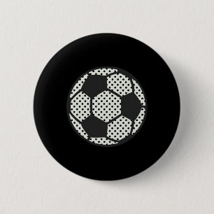 Soccer Byll Dot Day Creative Art For School Youth  6 Cm Round Badge
