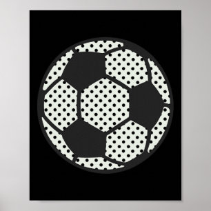 Soccer Byll Dot Day Creative Art For School Youth  Poster