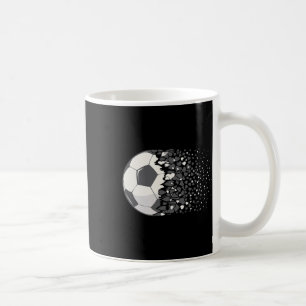 Soccer Byll Graphic Women Girls Soccer Heart Socce Coffee Mug