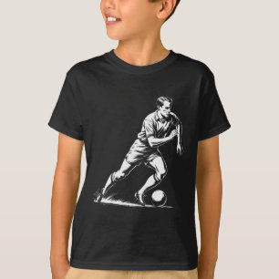Soccer Byll In Motion Pixel Art Design  T-Shirt