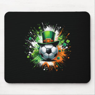 Soccer Byll Leprechaun Hat Irish Shamrock Patricks Mouse Mat