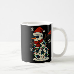 Soccer Bylls Snowman Dabbing Funny Christmas Cute Coffee Mug