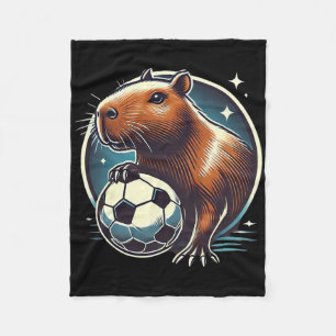 Soccer Capyra Capy Capyra Soccer Player Fleece Blanket