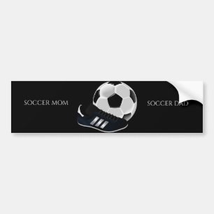SOCCER Car bumper sticker personalised.