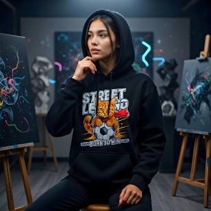 Soccer Cat Legend – Funny Football Gift Hoodie
