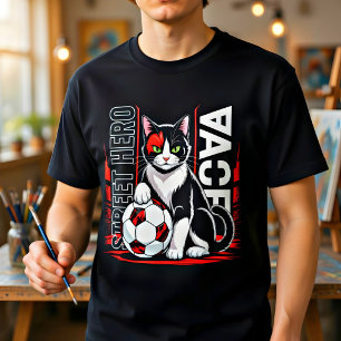 Soccer Cat Poster – Street Hero Gift Tri-Blend Shirt