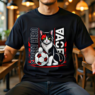 Soccer Cat Street Hero Tee – Fierce Football Lover