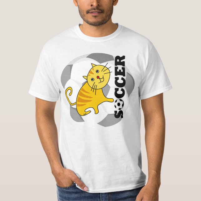 Soccer Cat T-Shirt  (Front)