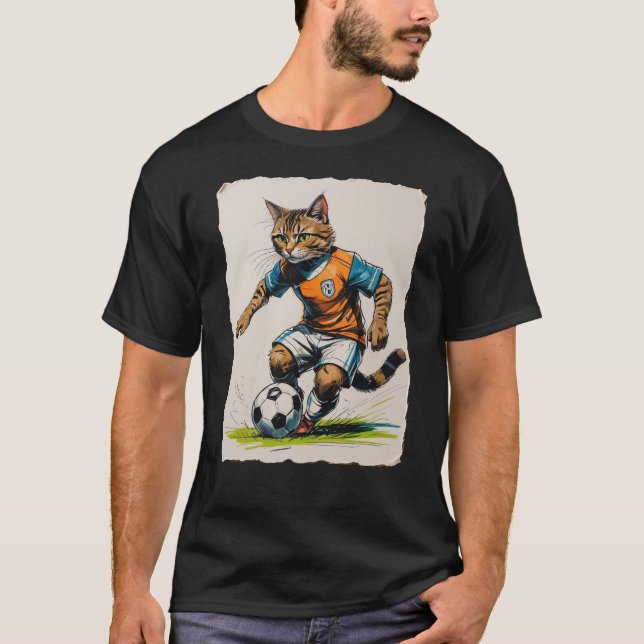 Soccer Cat! T-Shirt (Front)