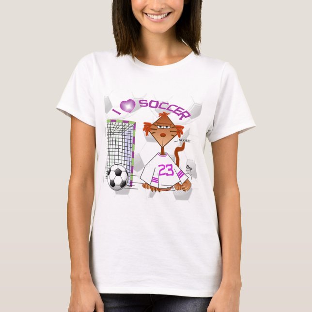 Soccer Cat T-Shirt (Front)