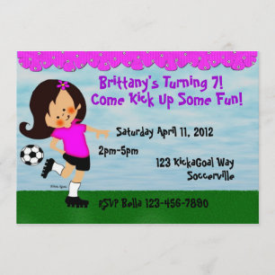 Soccer Celebration Invitation