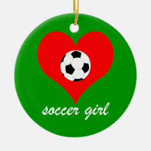 soccer ceramic tree decoration