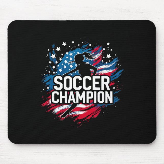 Soccer Champion _1  Mouse Mat (Front)