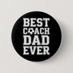 Soccer Champion Best Coach Dad Ever Athletic Mento 6 Cm Round Badge