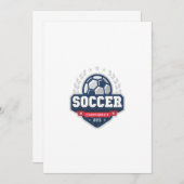 soccer championship invitation (Front/Back)