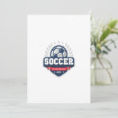 soccer championship invitation (Standing Front)