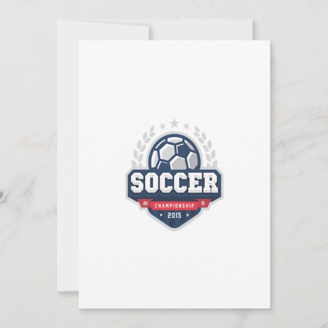 soccer championship invitation (Front)