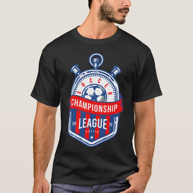 Soccer Championship League Logo T-Shirt (Front)