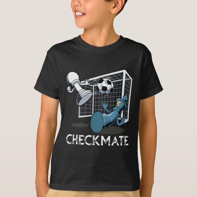 Soccer Checkmate Chess  T-Shirt (Front)