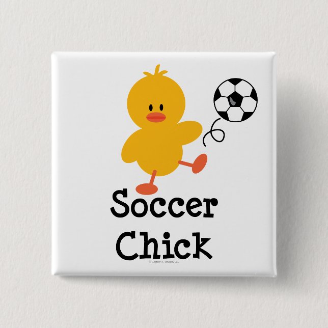 Soccer Chick Button (Front)