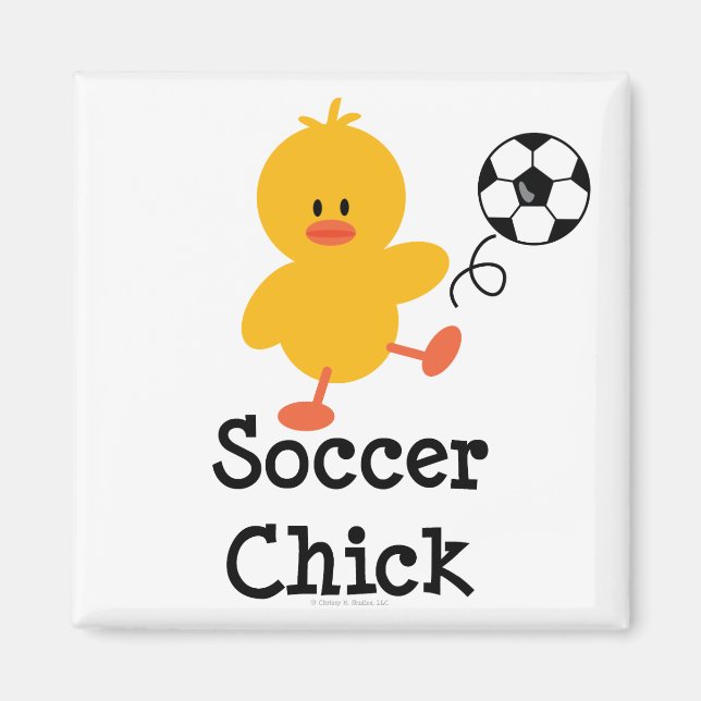 Soccer Chick Magnet (Front)