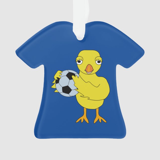 Soccer Chick Ornament (Front)