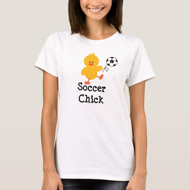 Soccer Chick Ringer T shirt (Front)