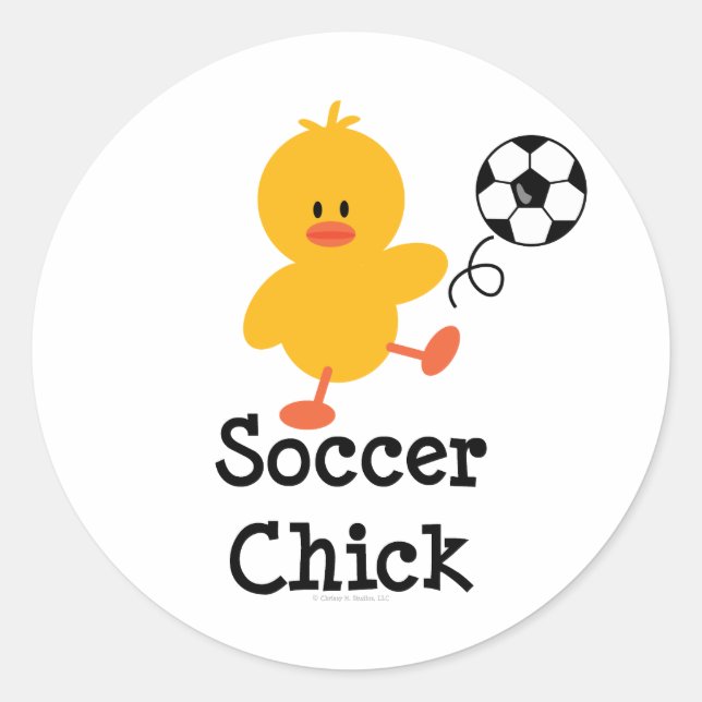 Soccer Chick Stickers (Front)