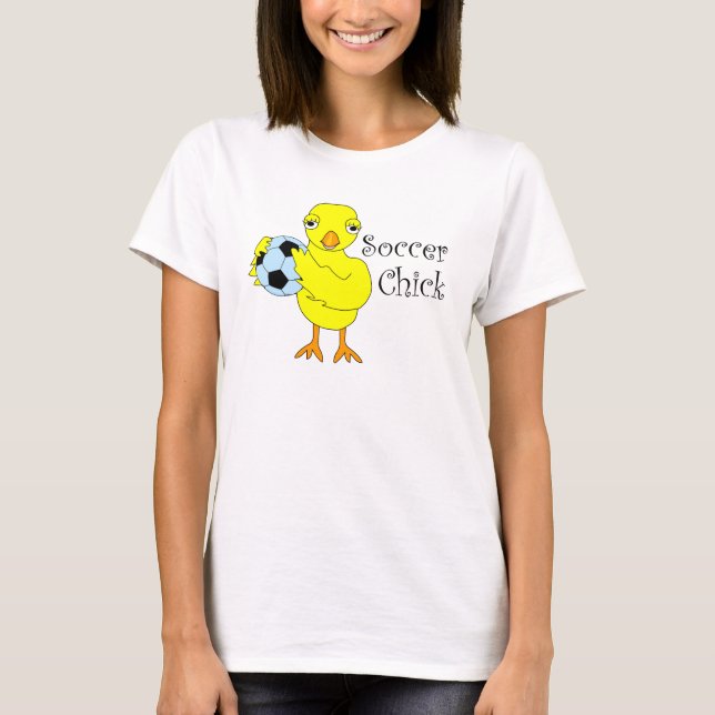 Soccer Chick Text T-Shirt (Front)
