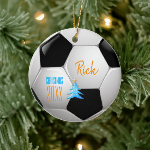 Soccer Christmas 20XX   Player Photo Ceramic Tree Decoration