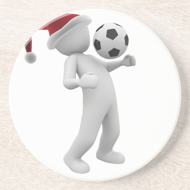 soccer christmas coaster (Front)
