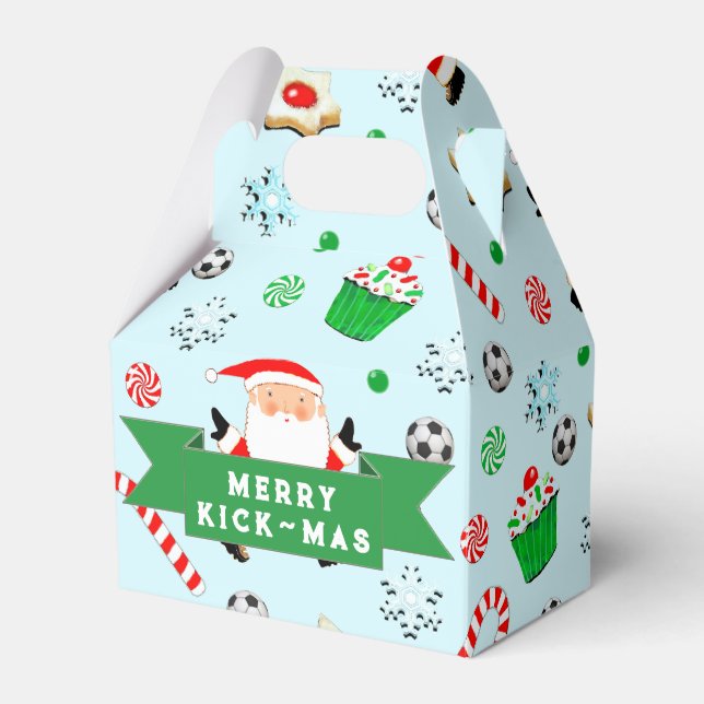Soccer Christmas Favour Box (Front Side)