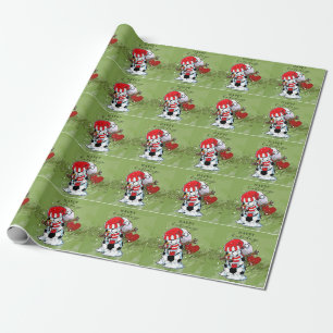 Soccer Christmas football Snowman Holidays Wrapping Paper