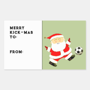Soccer Christmas Gift Tag