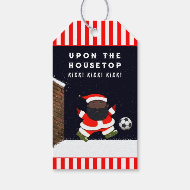 Soccer Christmas Gift Tags (Front)